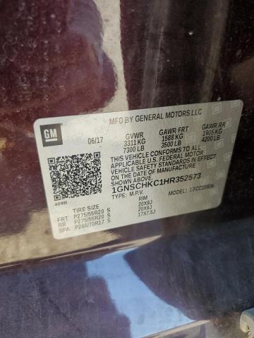 2017 CHEVROLET SUBURBAN C - 1GNSCHKC1HR352573