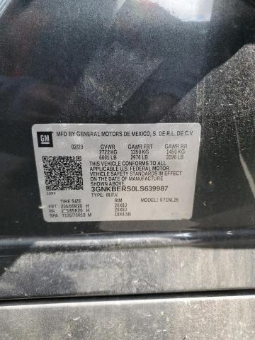 2020 CHEVROLET BLAZER RS - 3GNKBERS0LS639987