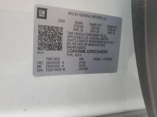 2021 GMC ACADIA SLT - 1GKKNML42MZ154263