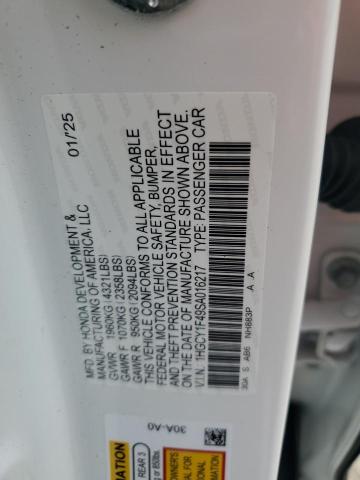 2025 HONDA ACCORD SE 1HGCY1F49SA016217