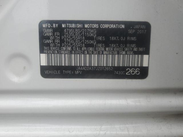 2018 MITSUBISHI OUTLANDER - JA4AD2A37JZ012652