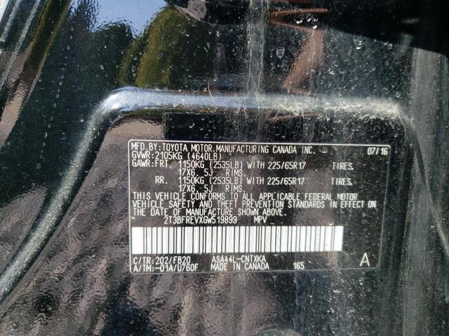2016 TOYOTA RAV4 LE - 2T3BFREVXGW519899