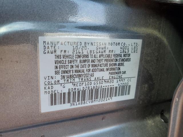 2021 NISSAN SENTRA SV - 3N1AB8CV8MY202149