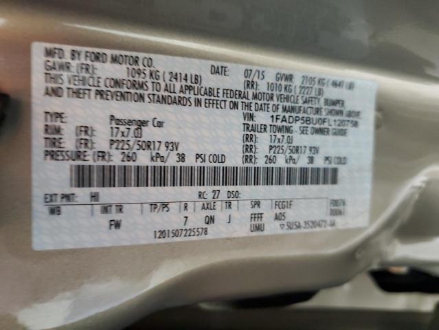 2015 FORD C-MAX SEL 1FADP5BU0FL120758