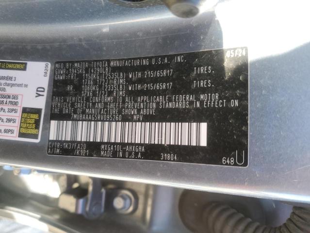 2024 TOYOTA COROLLA CR 7MUBAAAG5RV095260