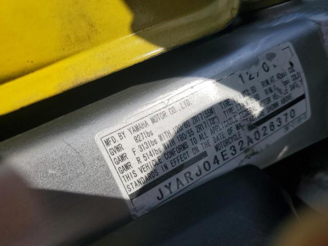 2002 YAMAHA YZFR6 L JYARJ04E32A026370