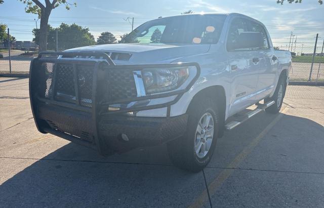 TOYOTA TUNDRA CRE 2019 white  flexible fuel 5TFDW5F13KX795570 photo #3