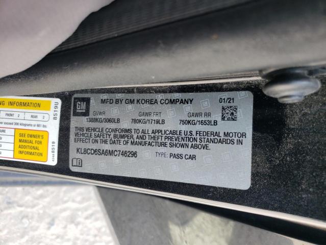 2021 CHEVROLET SPARK 1LT - KL8CD6SA6MC746296