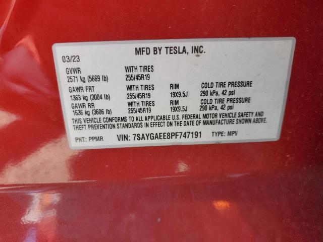 2023 TESLA MODEL Y - 7SAYGAEE8PF747191
