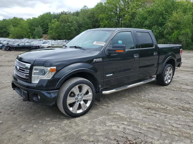 FORD F150 SUPER 2013 black crew pic gas 1FTFW1ET1DFD42528 photo #1