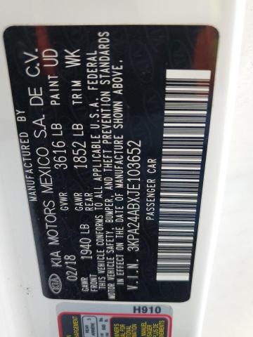 2018 KIA RIO LX 3KPA24ABXJE103652