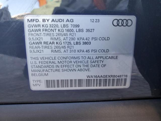 2024 AUDI Q8 E-TRON - WA16AAGEXRB048776