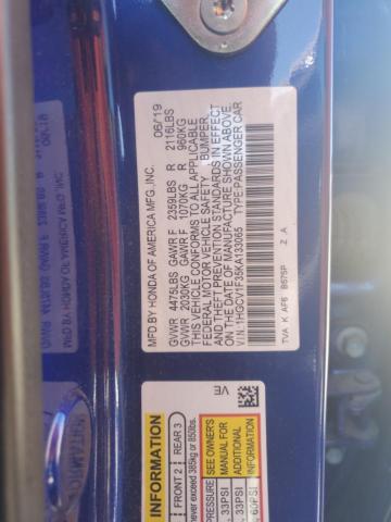 2019 HONDA ACCORD SPO - 1HGCV1F35KA133065