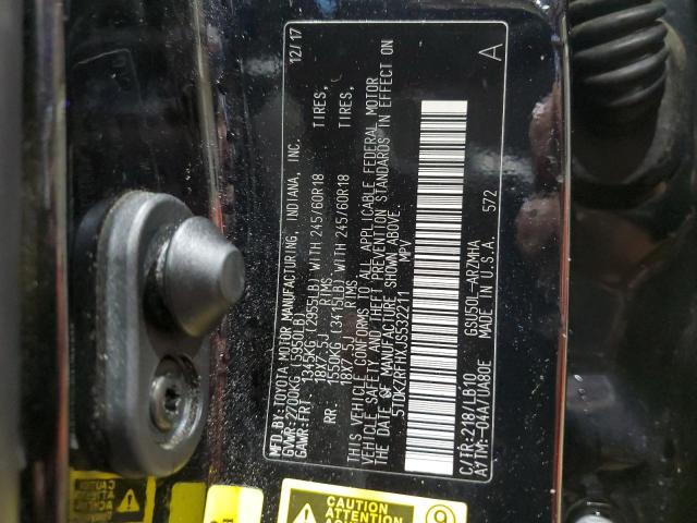 2018 TOYOTA HIGHLANDER - 5TDKZRFHXJS532211