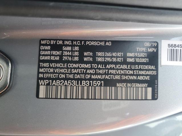 2020 PORSCHE MACAN S - WP1AB2A53LLB31591