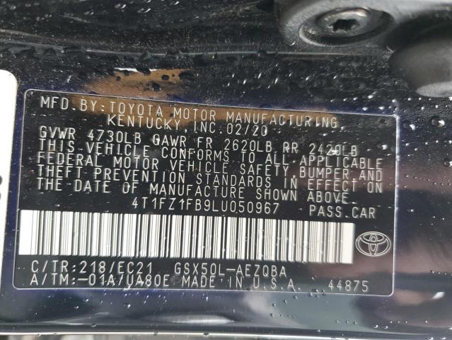 2020 TOYOTA AVALON XSE 4T1FZ1FB9LU050967