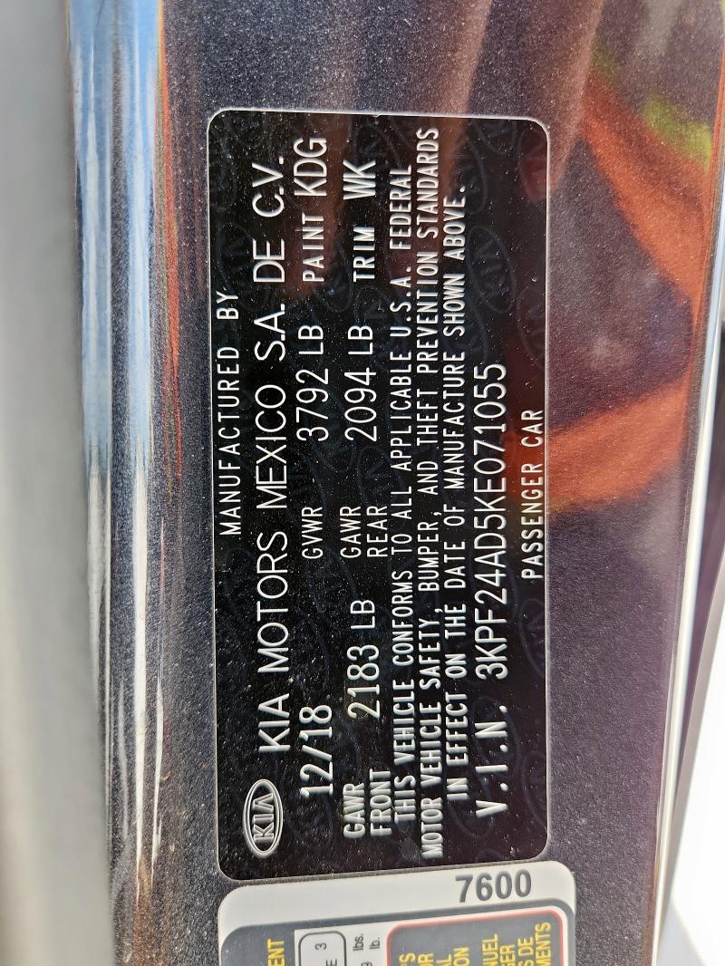 2019 KIA FORTE FE - 3KPF24AD5KE071055