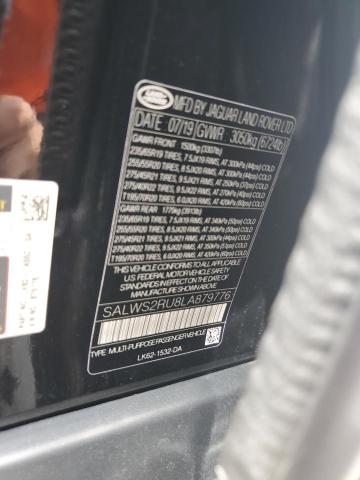 2020 LAND ROVER RANGE ROVE - SALWS2RU8LA879776