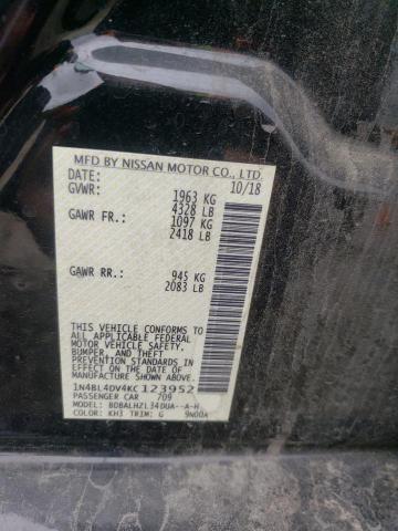 2019 NISSAN ALTIMA SV - 1N4BL4DV4KC123952