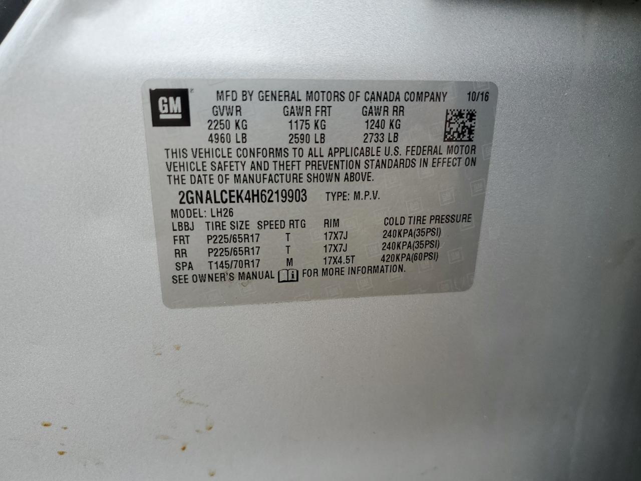 CHEVROLET EQUINOX LT