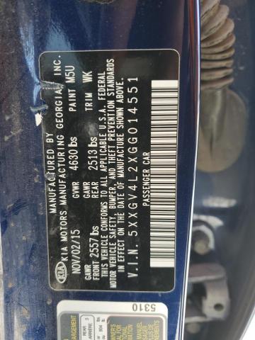 2016 KIA OPTIMA SXL 5XXGV4L2XGG014551