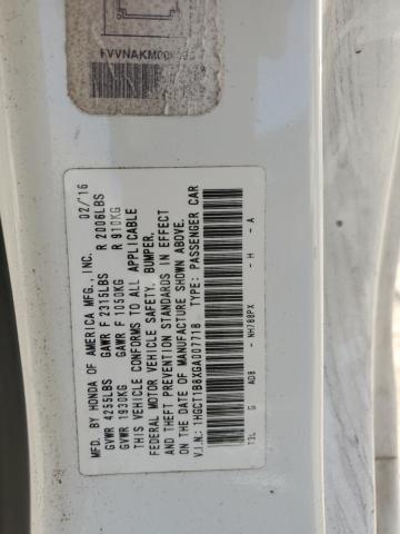 2016 HONDA ACCORD EXL - 1HGCT1B8XGA007718