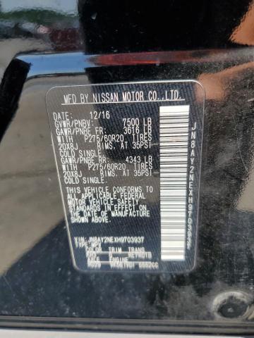 2017 NISSAN ARMADA PLA - JN8AY2NEXH9703937