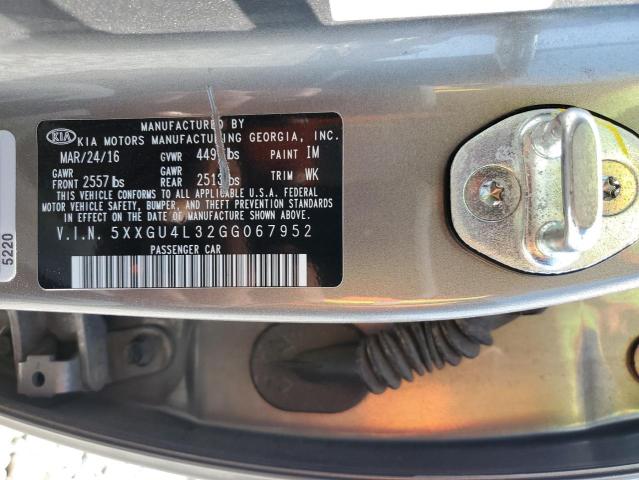 2016 KIA OPTIMA EX 5XXGU4L32GG067952