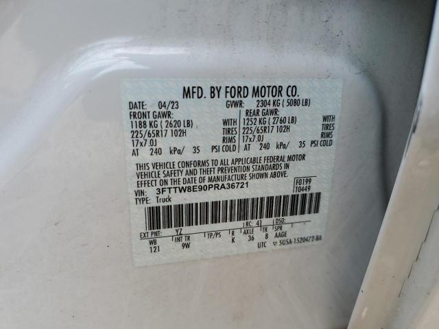 2023 FORD MAVERICK X - 3FTTW8E90PRA36721