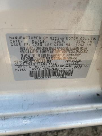 2018 NISSAN VERSA S - 3N1CN7AP5JL884866