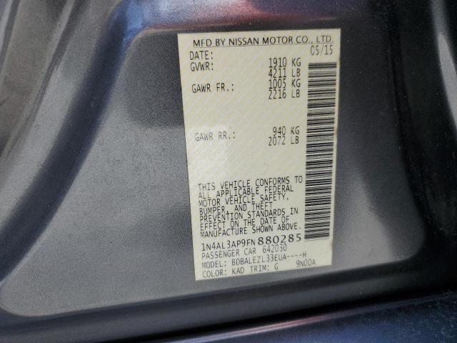 2015 NISSAN ALTIMA 2.5 - 1N4AL3AP9FN880285