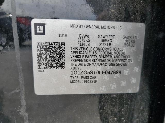 2020 CHEVROLET MALIBU RS 1G1ZG5ST0LF047689