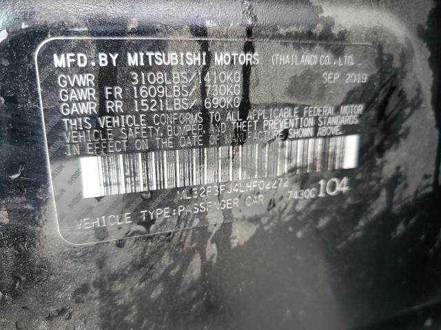 2020 MITSUBISHI MIRAGE G4 - ML32F3FJ4LHF02272