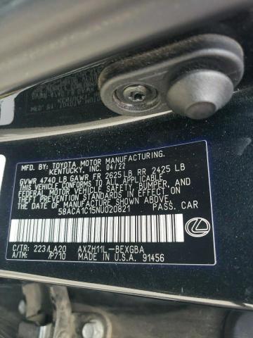 2022 LEXUS ES 300H BA 58ACA1C15NU020821