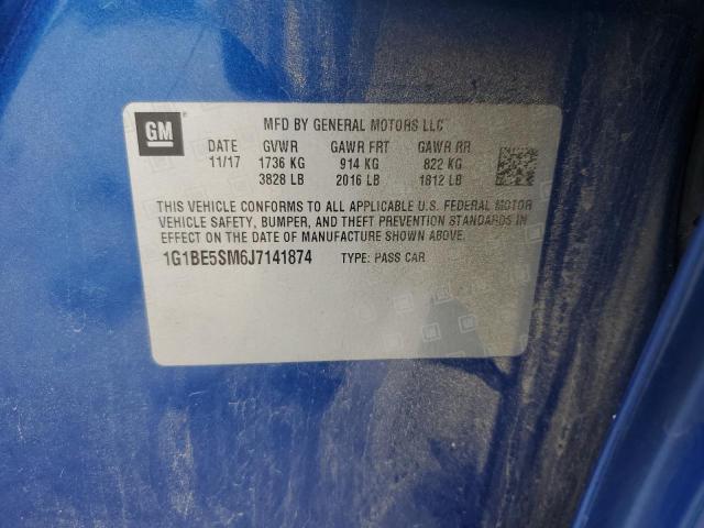2018 CHEVROLET CRUZE LT - 1G1BE5SM6J7141874