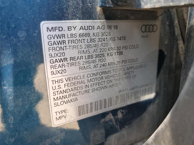 2018 AUDI Q7 PREMIUM - WA1LAAF71JD046204