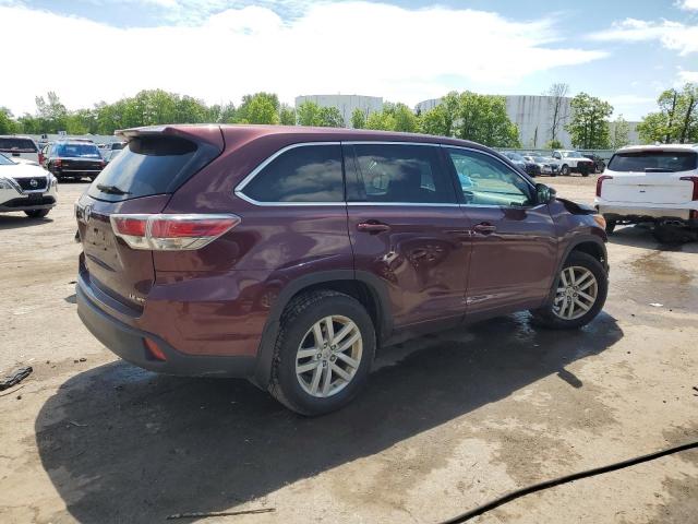 Vin: 5tdbkrfh7fs117973, lot: 58631385, toyota highlander le 20153