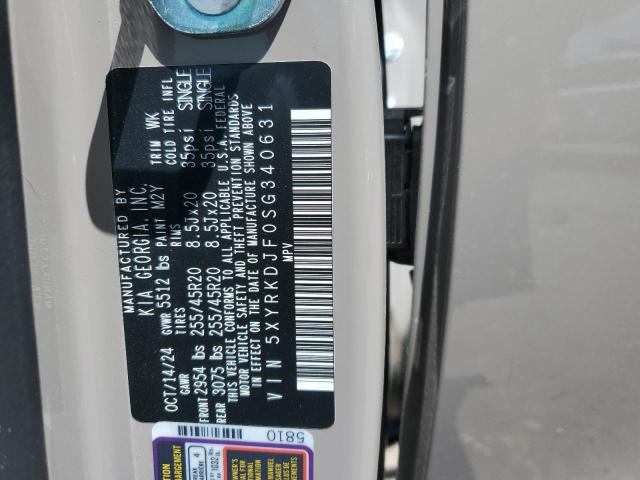 2025 KIA SORENTO SX - 5XYRKDJF0SG340631