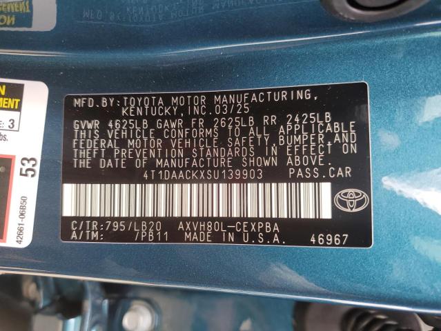 2025 TOYOTA CAMRY XSE - 4T1DAACKXSU139903