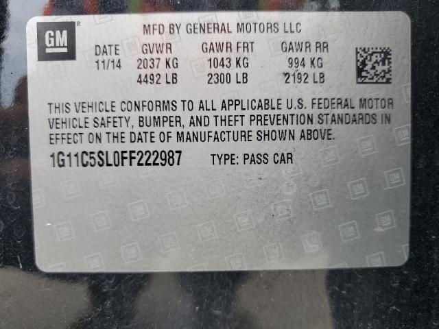 2015 CHEVROLET MALIBU 1LT - 1G11C5SL0FF222987