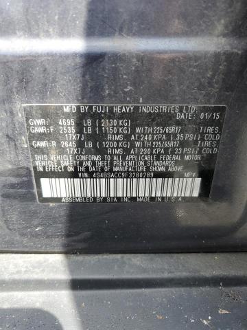 2015 SUBARU OUTBACK 2. - 4S4BSACC9F3280289