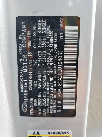 2016 HYUNDAI TUCSON LIM - KM8J3CA26GU194061