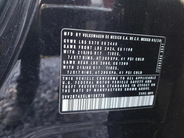 2020 VOLKSWAGEN TIGUAN SE - 3VV2B7AX5LM136778