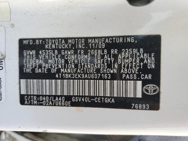 2010 TOYOTA CAMRY SE - 4T1BK3EK9AU607163