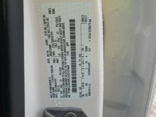 2018 FORD ESCAPE TIT - 1FMCU9J9XJUD37848