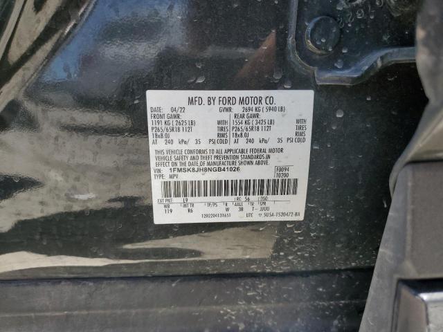 2022 FORD EXPLORER T 1FMSK8JH8NGB41026