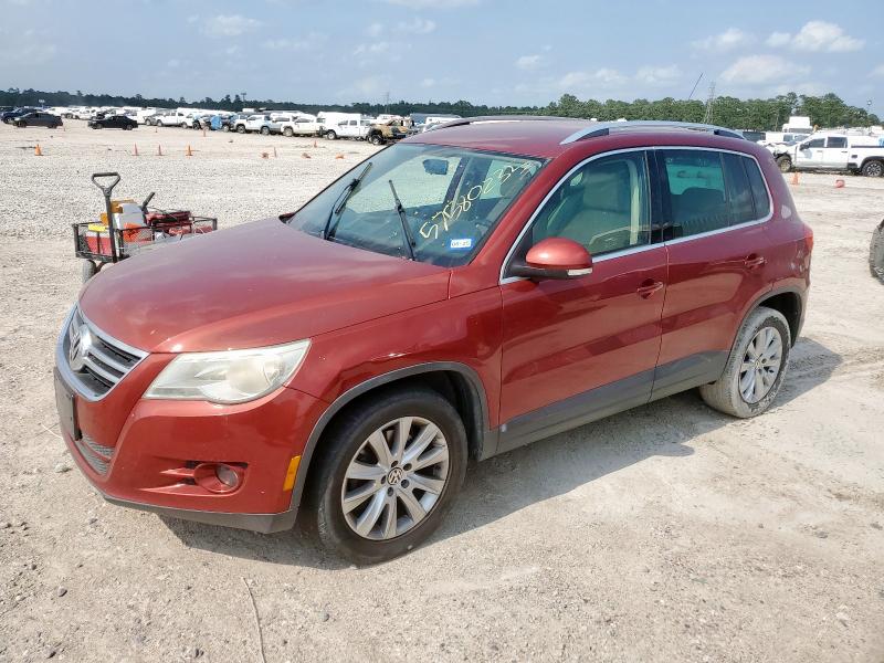 VOLKSWAGEN TIGUAN S 2011 red  gas WVGAV7AX9BW001847 photo #1