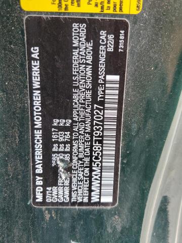 2015 MINI COOPER WMWXM5C58FT937027