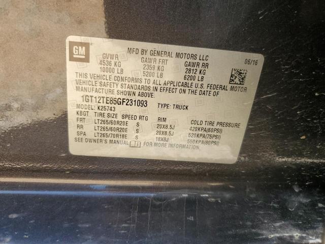 2016 GMC SIERRA K25 1GT12TE85GF231093