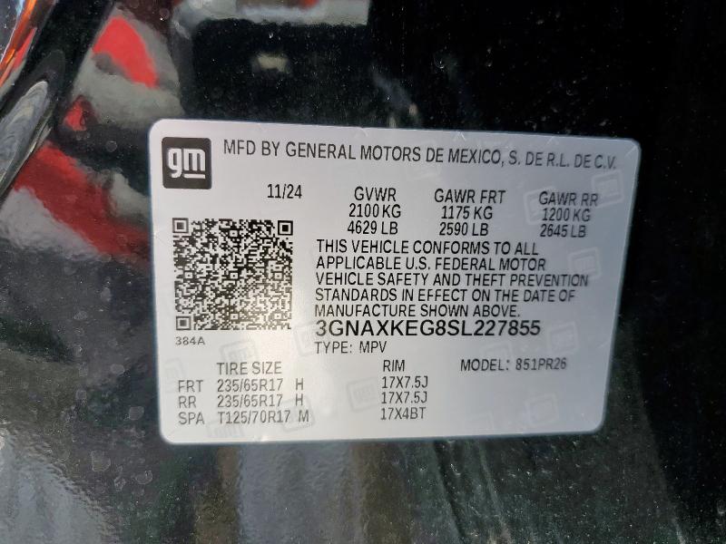 2025 CHEVROLET EQUINOX AC - 3GNAXKEG8SL227855